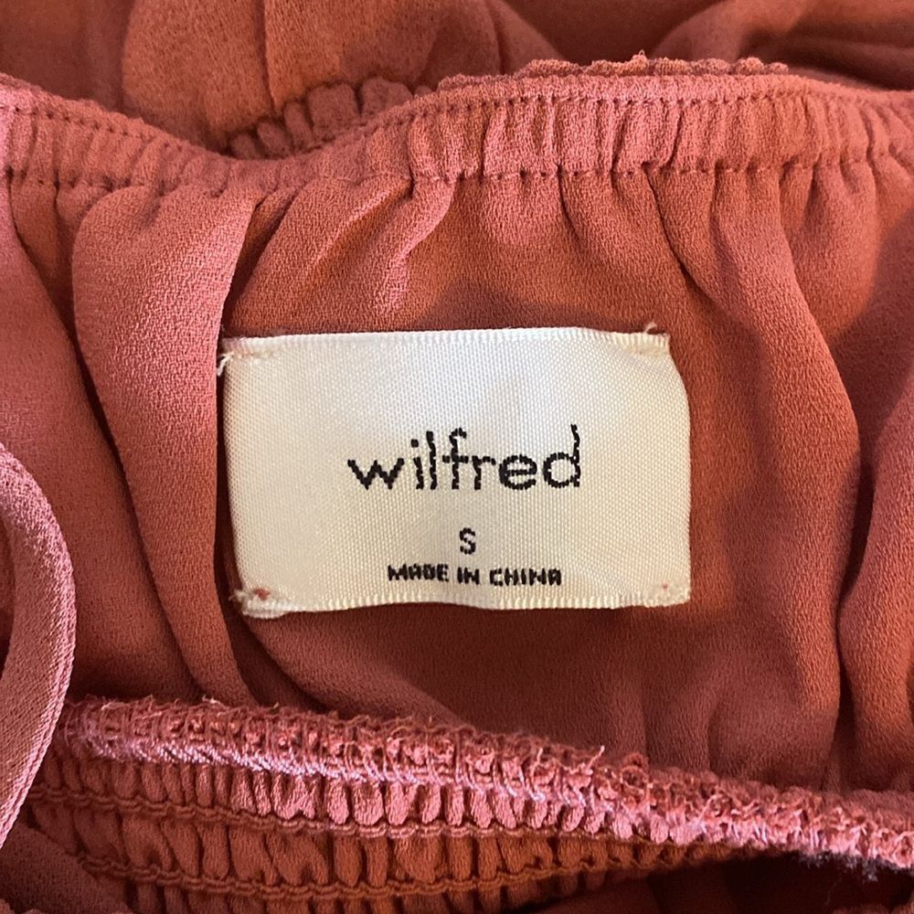 Aritzia Wilfred Genoa Smocked-waist Midi Dress Size Small - Picture 10 of 14